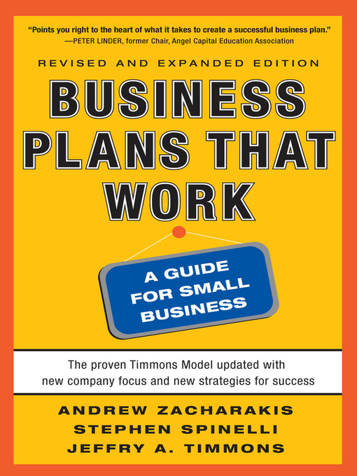 Title details for Business Plans that Work by Andrew Zacharakis - Available